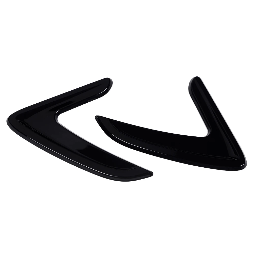 2Pcs For Bmw F30 F35 316I 320I 328I 330I 335I Car Accessories Fender Vents Decorative Cover Trim Stickers 2013-2017(Black)