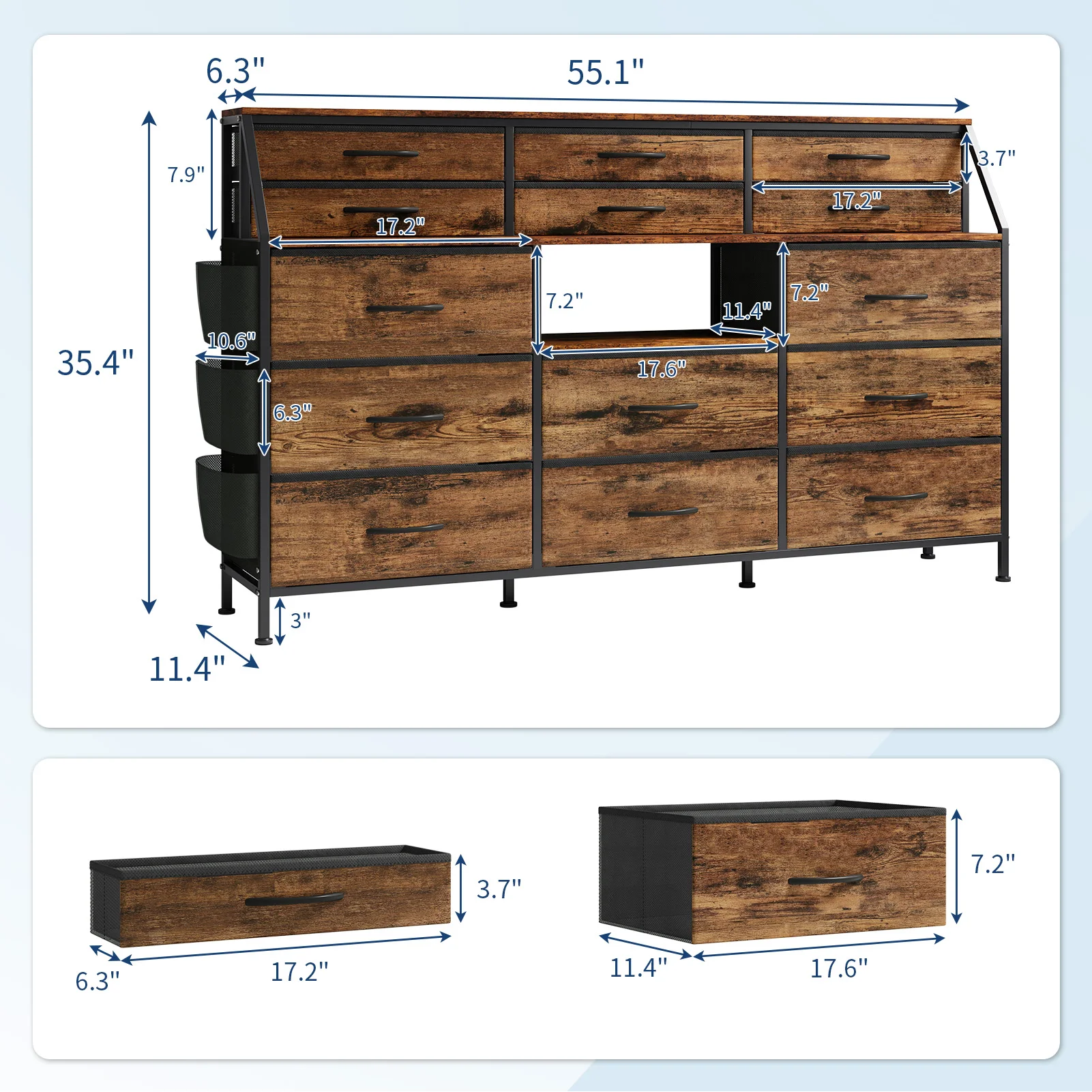 Meuble TV extra large de 55,1 - Bedroom Furniture avis et prix