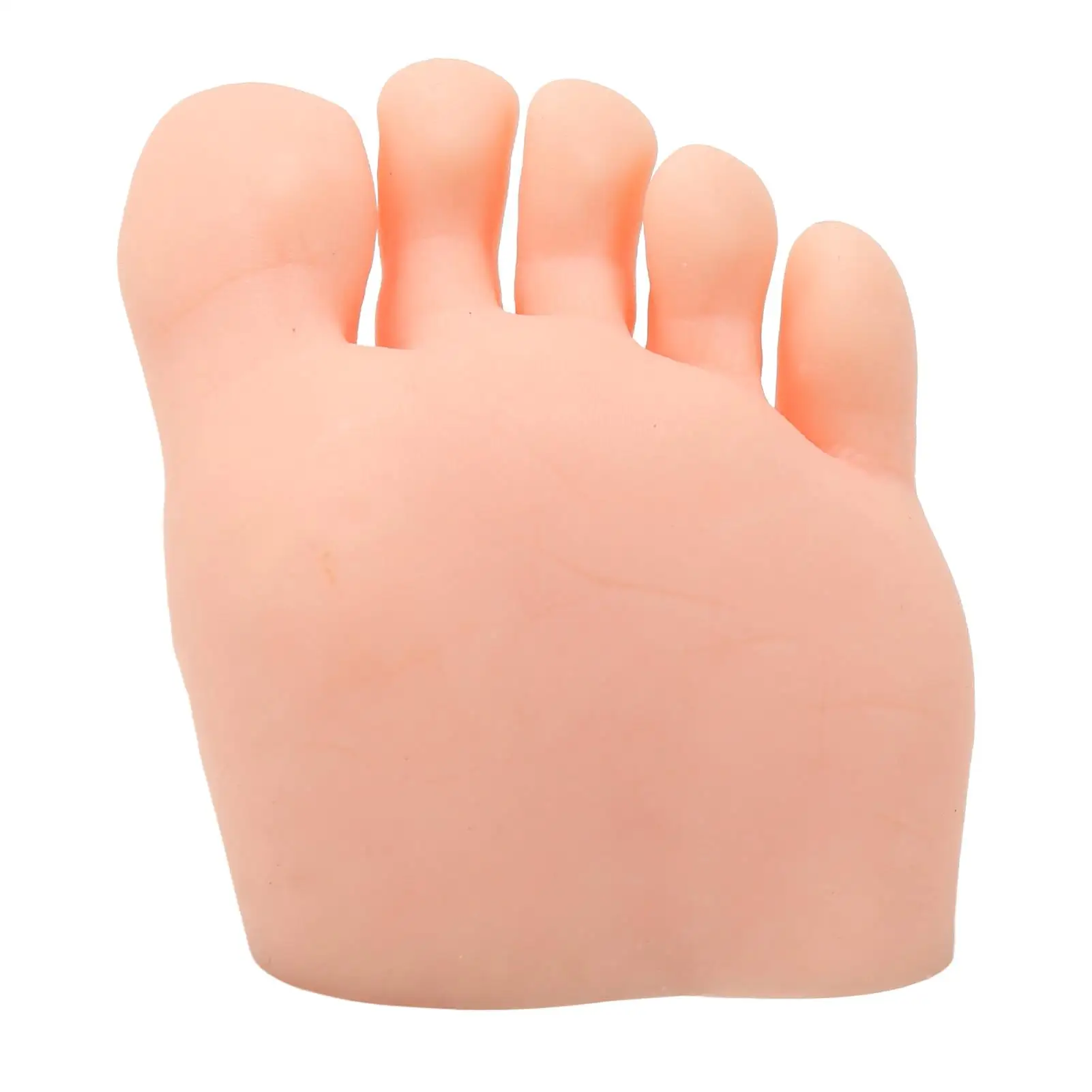 Silicone Foot Model for Nails Art Training - Light Skin Tone, Tattoo Practice Half Foot Display