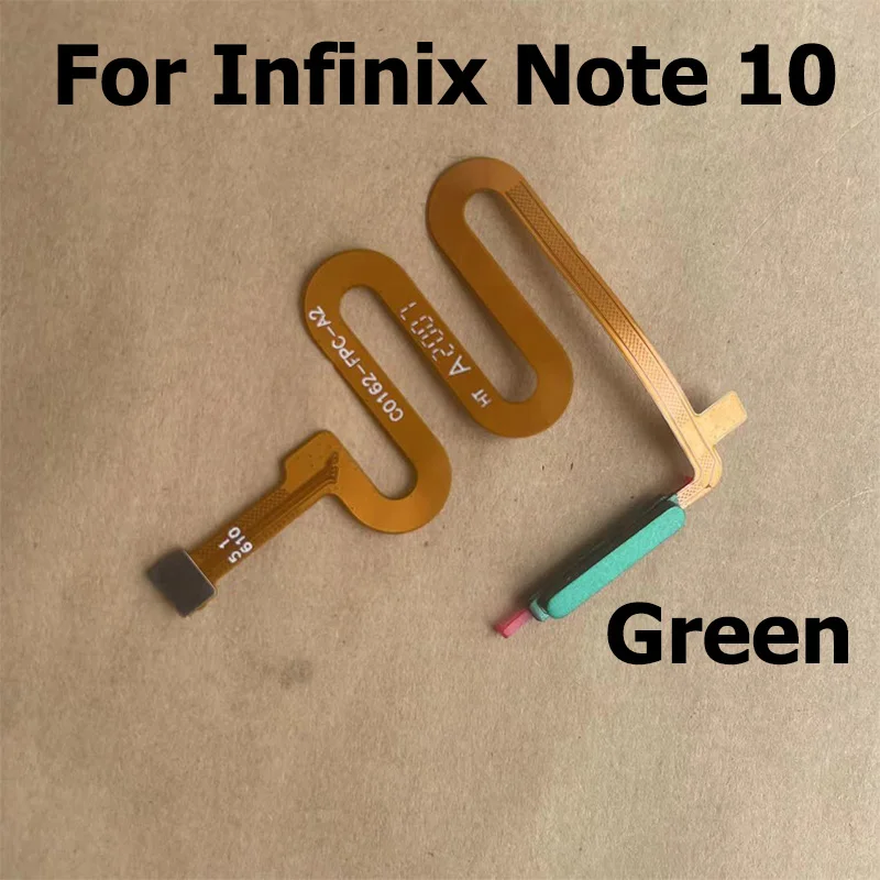 For Infinix Note 10 Fingerprint Sensor Power Button Flex Cable Touch ID Sensor Home Buttons Smartphone X693