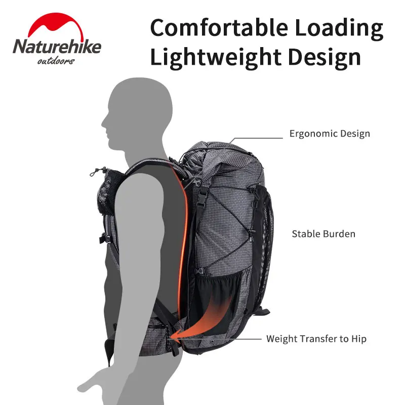 Imagem -04 - Mochila de Caminhada Impermeável Bolsa de Esportes Grande Capacidade Design Ergonômico Camping ao ar Livre Viagem 60 Mais 5l