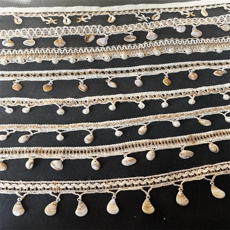 Exquisite Tassel Shell Lace Handmade DIY Sewing Accessories For Dresses Sun Hats Curtains Dining Table Decorations