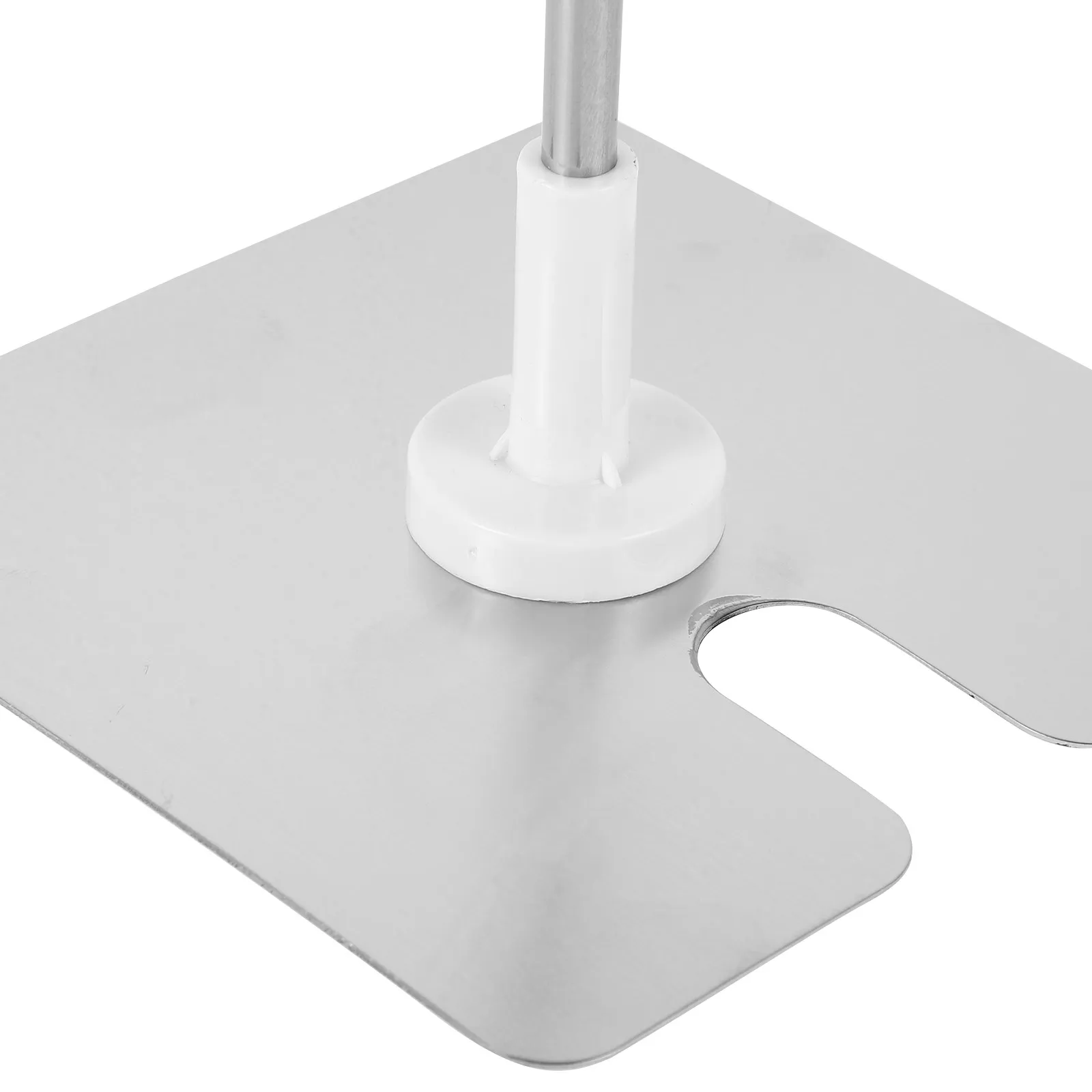 Modern Stainless Steel Poster Holder Stand Adjustable Height Stable Base for Posters Advertisements Signs in Restaurants Retail