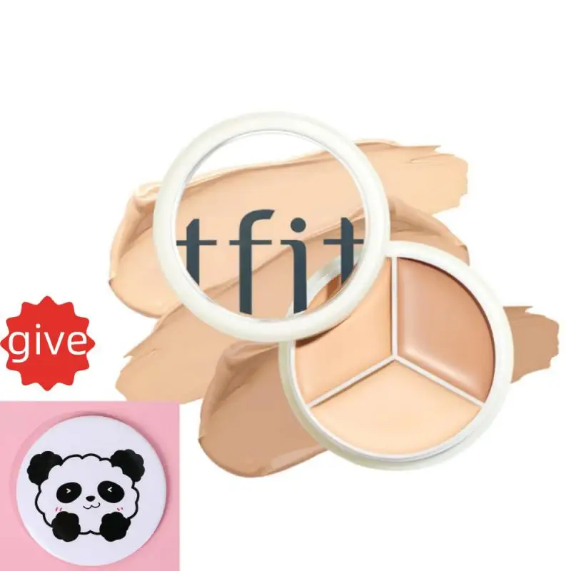 3-color Concealer Palette Moisturizing Cover Dark Circles And Acne Marks Natural Makeup Contouring Cream Shadow Cosmetics