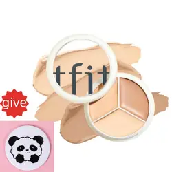 3-color Concealer Palette Moisturizing Cover Dark Circles And Acne Marks Natural Makeup Contouring Cream Shadow Cosmetics