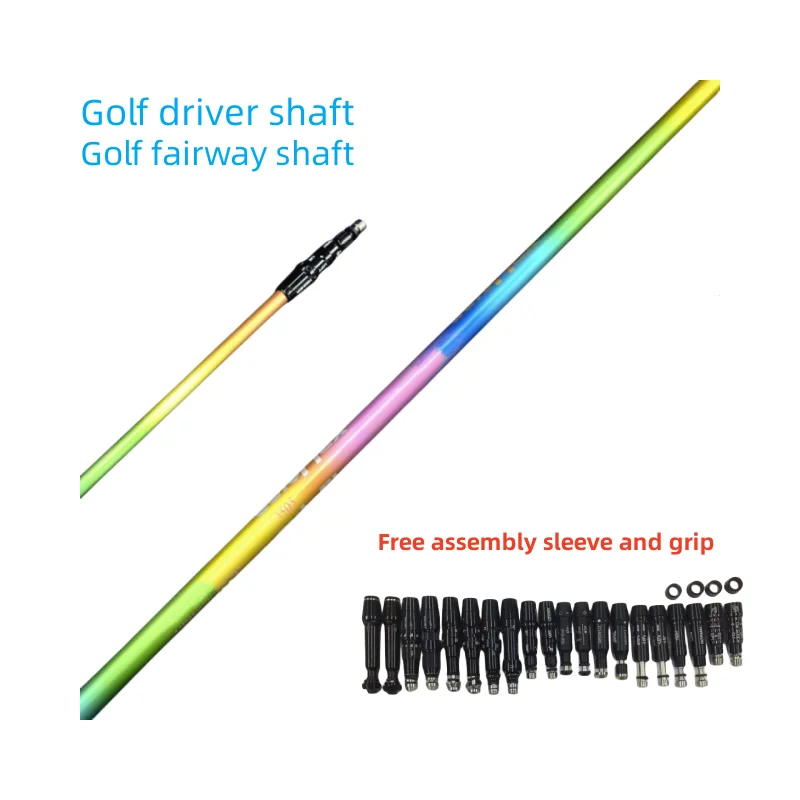 

New Golf Clubs Shaft rainbow Graphite Shaft Driver and wood Shafts Flex 405/505 Free assembly sleeve and grip 0.335 Tip