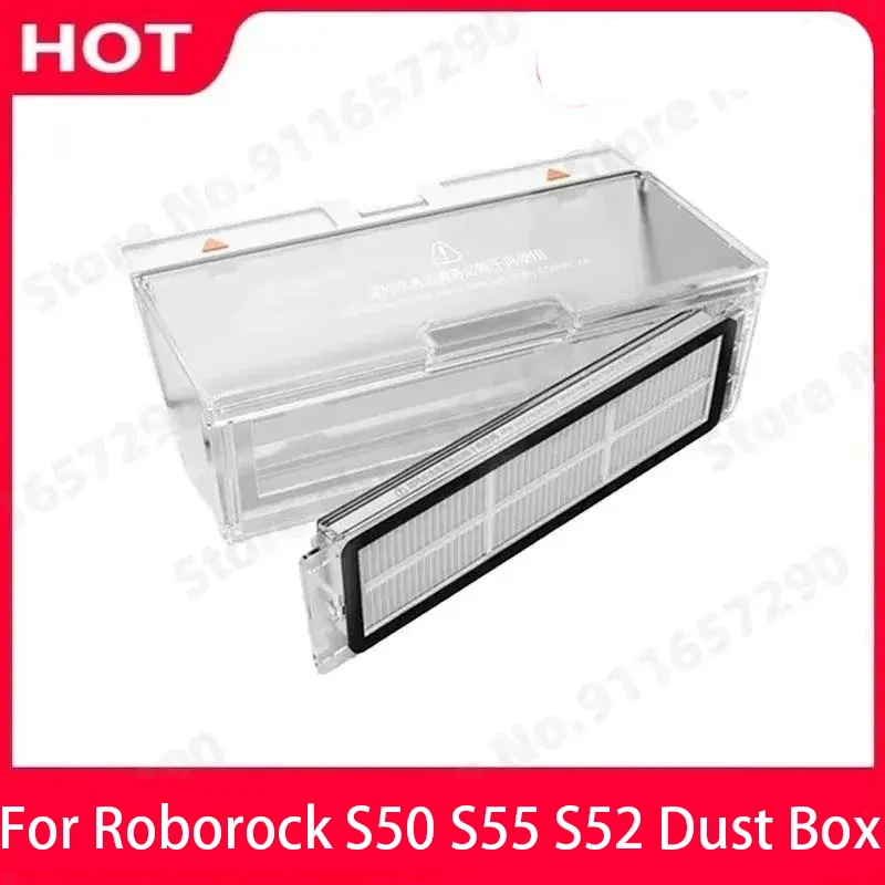 Für Xiaomi Mi Roboter 2st Roborock S55 S51 S50 Staub Box Geeignet Staubsauger Teile Hepa-Filter Ersatz Ersatz Zubehör