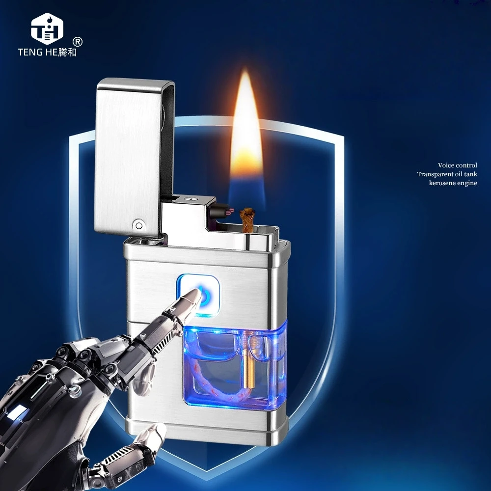 

High Tech Intelligent Voice Controlled Lighter with Four Ignition Methods, Voice Controlled Lighter Personalized Men's Gift