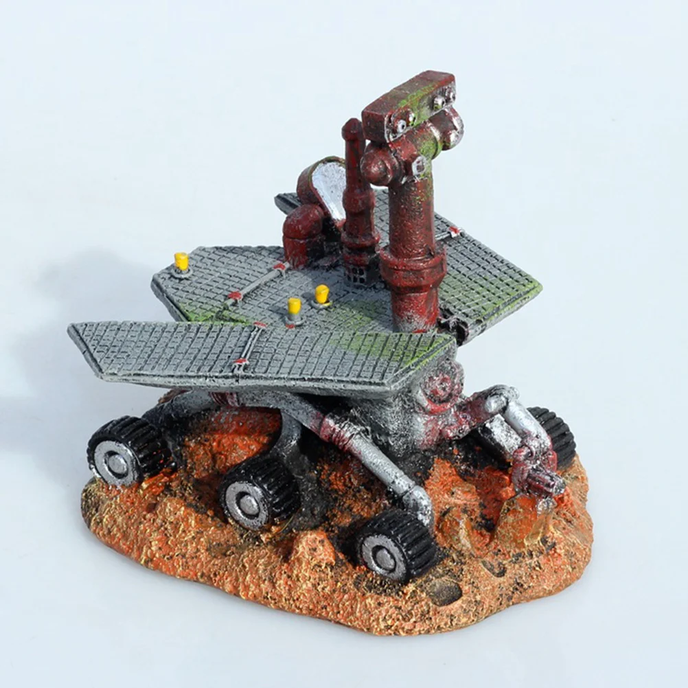 

1Pcs Realistic Resin Mars Aquarium Decoration Fish Tank Adornment Long-Lasting Color Fade-Resistant Underwater Landscape