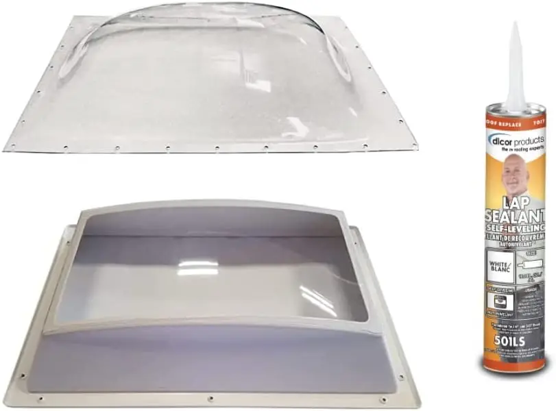 SCT RV Skylight Bundle - Clear Outer Dome 14