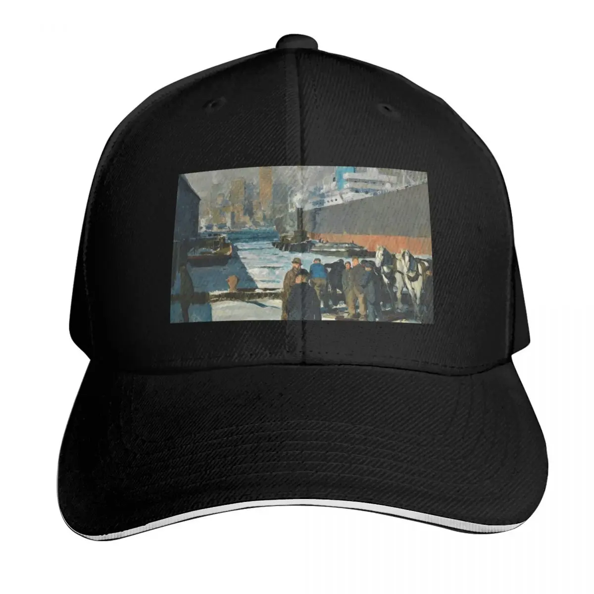 Men of the Docks - George Bellows Baseball Cap Snapback Flat Bill Strapback Dad Hat Six Panel Structured Crown