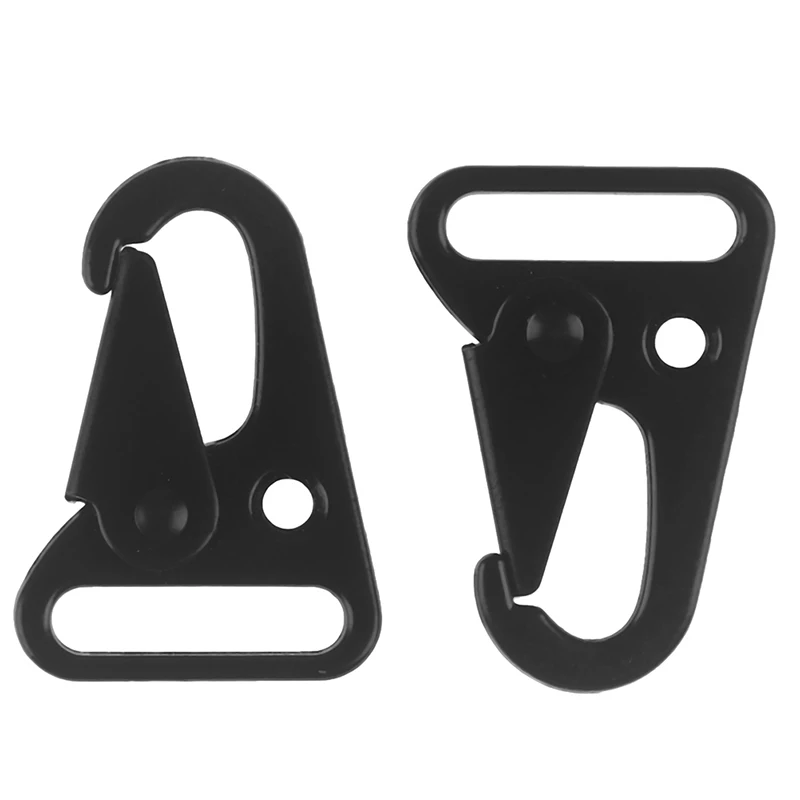 2Pcs HK Type Sling Snap Hook Clips Rifle Strap Gun Attachment Carabiner Buckle