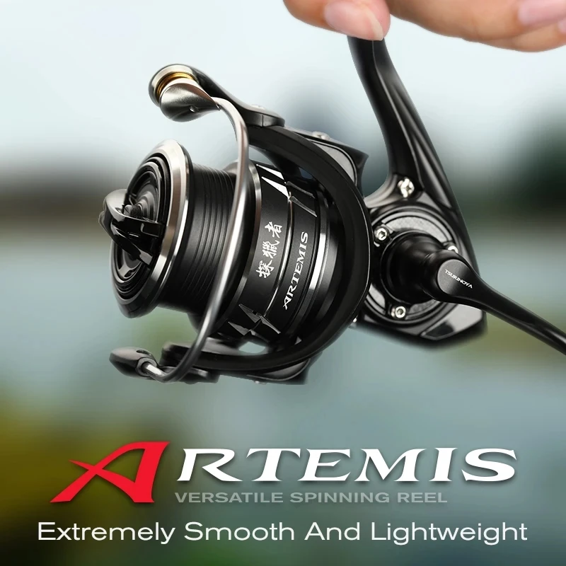 2024 TSURINOYA ARTEMIS Versatile Spinning Reel 800 1500S 2500SH 3000SH Ultra Light High Speed Reel For Pike Bass Drag Power 4kg