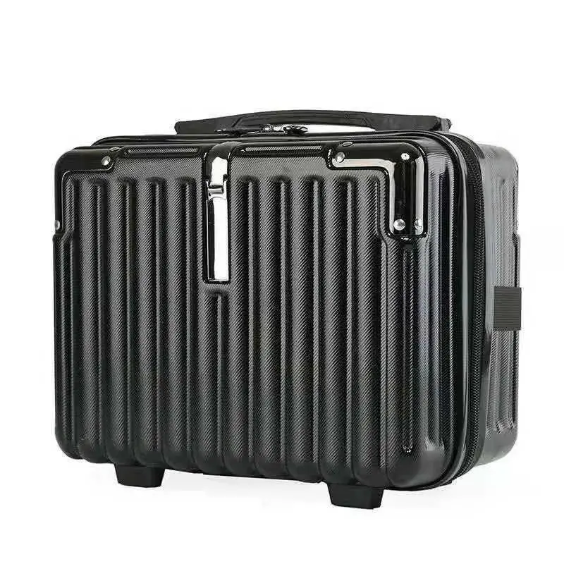 Women's Portable Makeup Toiletries Organizer Short Trip Makeup Bag Lightweight Waterproof Small Suitcase