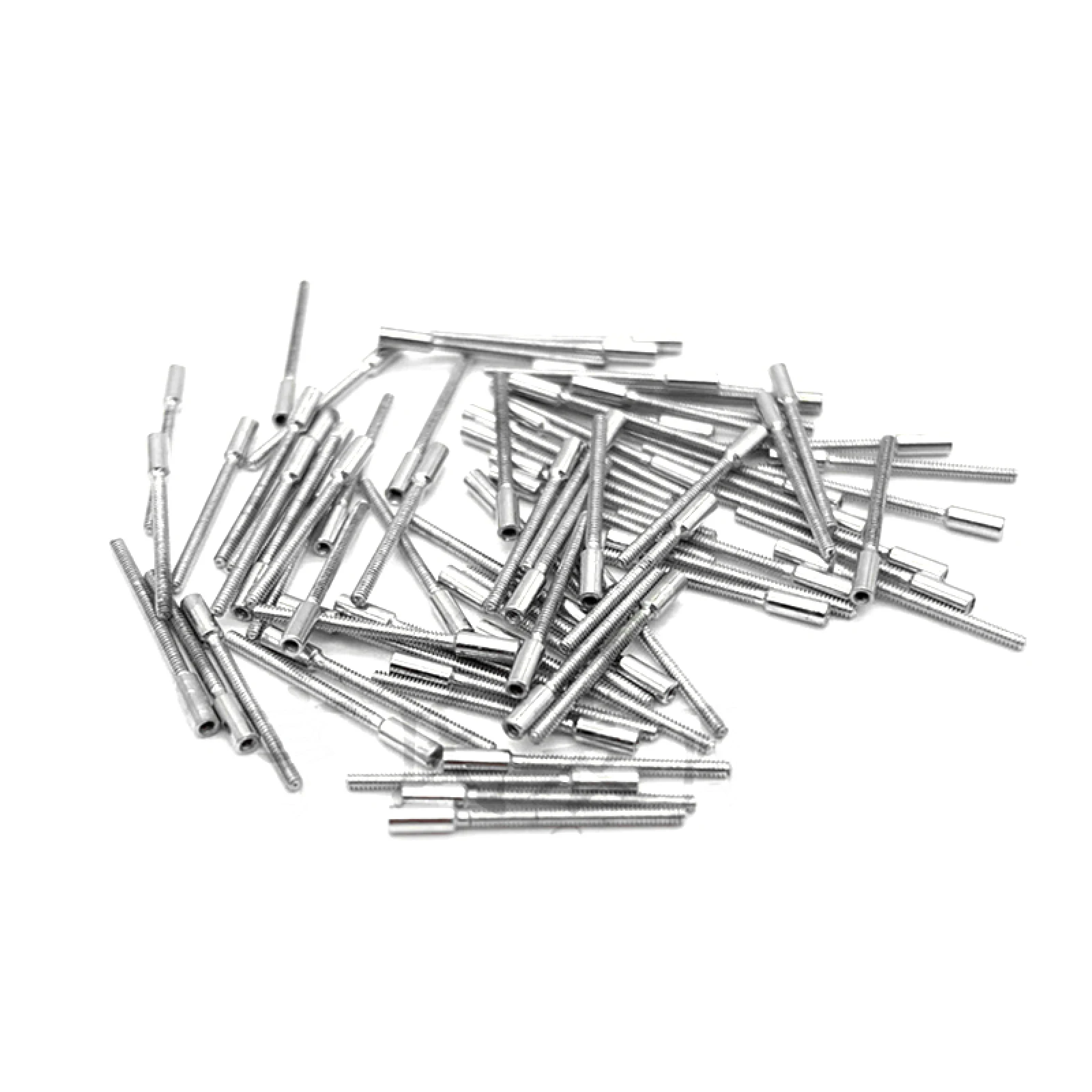 100 Pieces Stainless Steel Watch Crown Stem Wristwatch Winding Stem Extenders 0.9mm Diameter 11.5mm Length Watch Parts