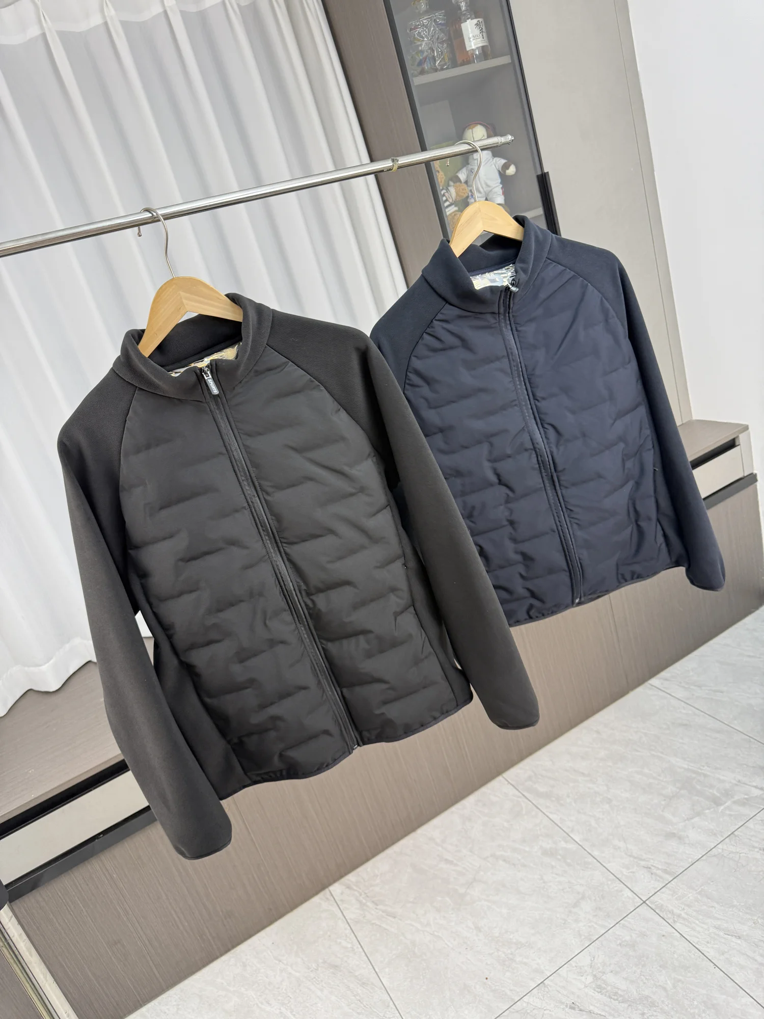 

Outdoor Winter Lightweight Warm Cotton Jaet for Men Spor Collared Coat Youth Trendy Loose Fit Long Sve Basic Sle