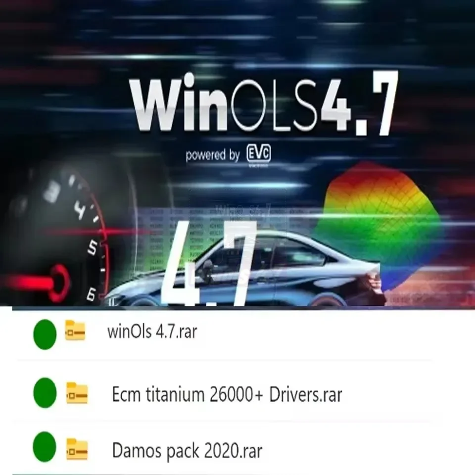 2026 WinOLS 4.7Auto ECU Chip Tuning Software with 93GB Damos Files IMMO SERVICE Toolv 1.2 ECM Titanium