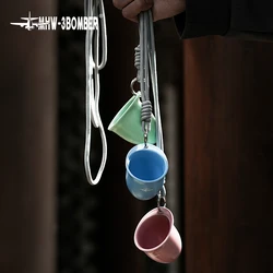 MHW-3BOMBER Brand Perimeter Coffee Tamper Portafilter Milk Pitcher Keychain & Refrigerator Stickers Coffee Accessories