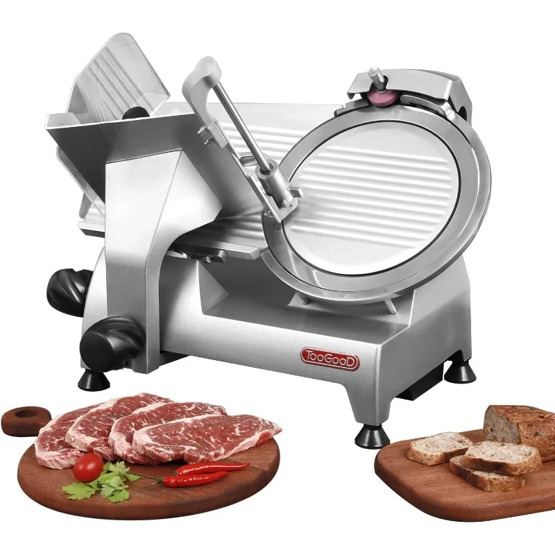

8.7" Commercial Slicer 180w, Electric Meat Slicer, Italian Carbon Steel Blade, Quiet Performance