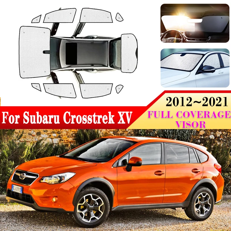 Car Anti-UV Sun Visor For Subaru Crosstrek XV GP GT 2012~2021 Auto Windshield Sunshades Side Windows Visors Covers Accessories