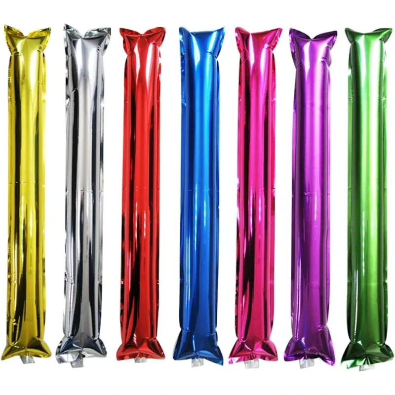 15 pares de palos inflables de aluminio, palos Bam Bam Thunder Sticks, palos de animación para fiestas, reuniones deportivas, conciertos, porristas