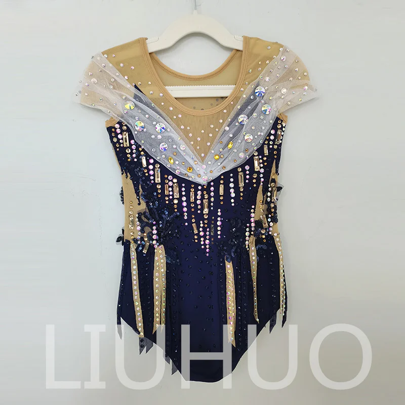 LIUHUO Rhythmic Gymnastics Leotard Competitive Cheerleading Performance For Children