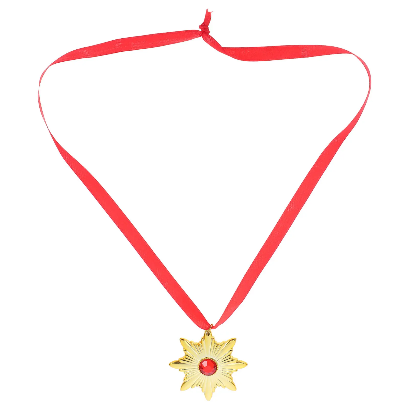 

Vampire Medal Necklace Halloween Costume Accessory Lightweight Plastic Gothic Jewelry for Women Men Party Prop Decor