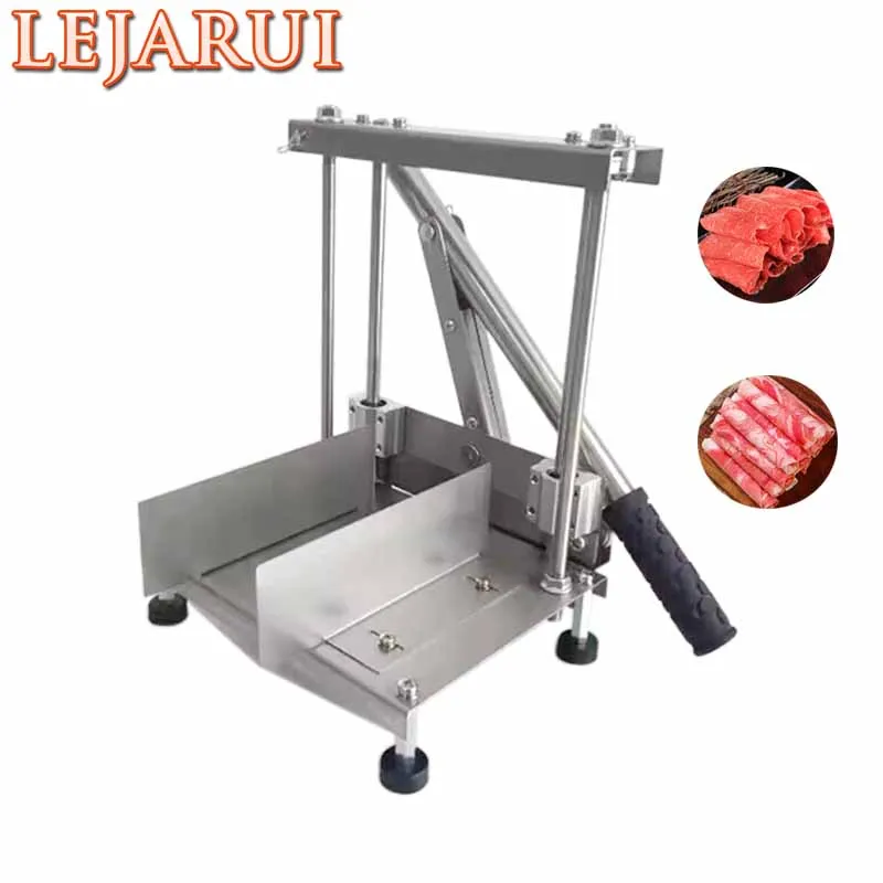 Manual Meat Roll Slicer Household Stainless Steel Blade Lamb Beef Meat Food Cutter Machine