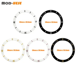 38mm Curved Watch bezel insert Fit For Submariner SKX007 Watch Cases NH35 NH36 Watch Case Ceramic bezel Ring