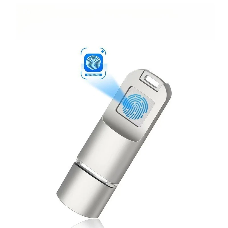 Fingerprint encrypted USB flash drive Large capacity 256G computer mobile phone high-speed portable USB