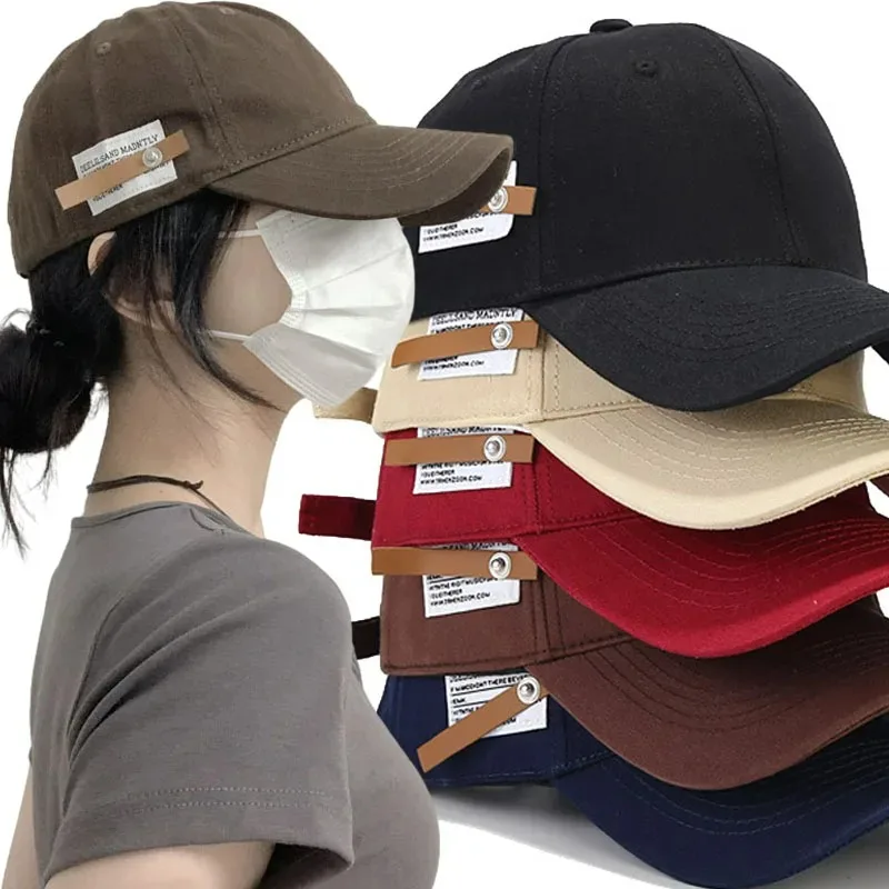 

Fashion Soft Cotton Letter Labels Baseball Cap for Women Men Casual Outdoor Sports Curved Brim Visor Hat Unisex Hip Hop Dad Hats