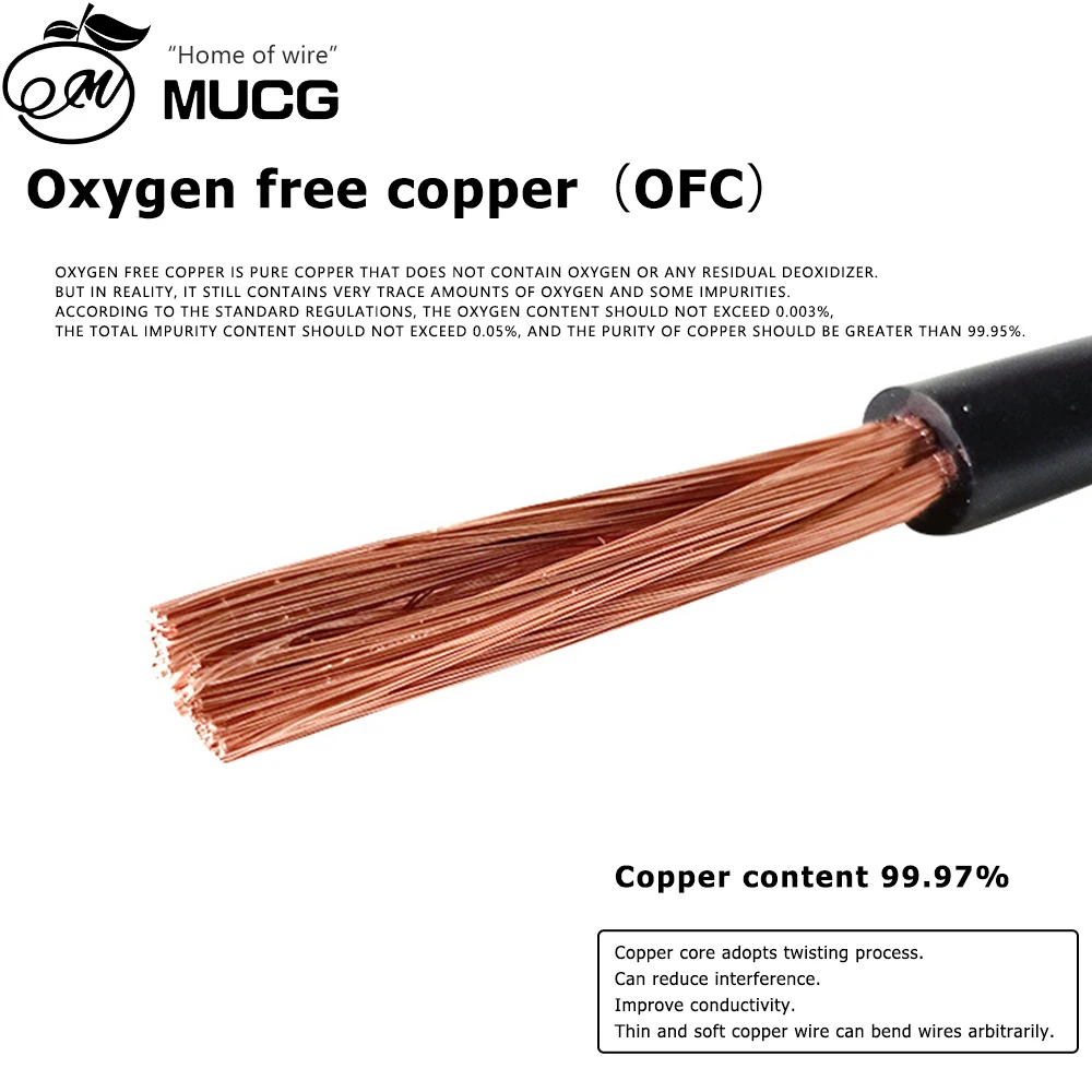 Black Red PVC Cable Solid Pure Copper Flexible wire High-power Battery jumper wire Equipment connection Copper Electric cable