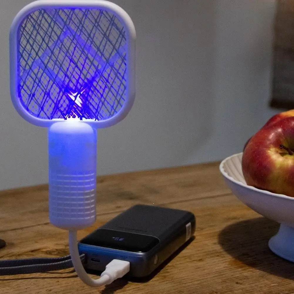 2-in-1 USB Mosquito Killer Summer Pest Control Electric Shock Swatter Trap UV Light Mosquito Trap For Bedroom Pest Control view 2