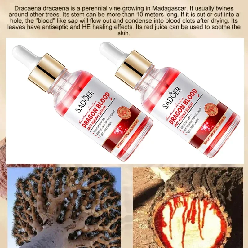 Dragon Blood Fast Wrinkle Remove Face Serum Placenta Royal Anti-Aging Firming Lifting Whitening Moisturizing Skin Care Cosmetics