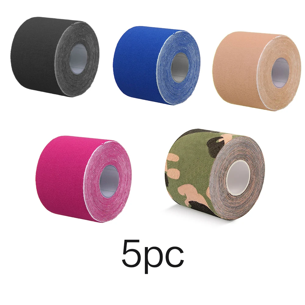 Großhandel 1PC/5PC elastisches Kinesiologie-Tape Sport-Muskelbandage, Erste-Hilfe-Tape für die Pflege von Muskelverletzungen, Sportband