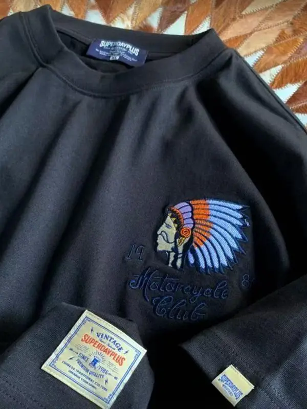 قميص صيفي جديد بأكمام قصيرة مطرزة للرجال، تصميم فضفاض عصري بمقاسات كبيرة وياقة مستديرة #2