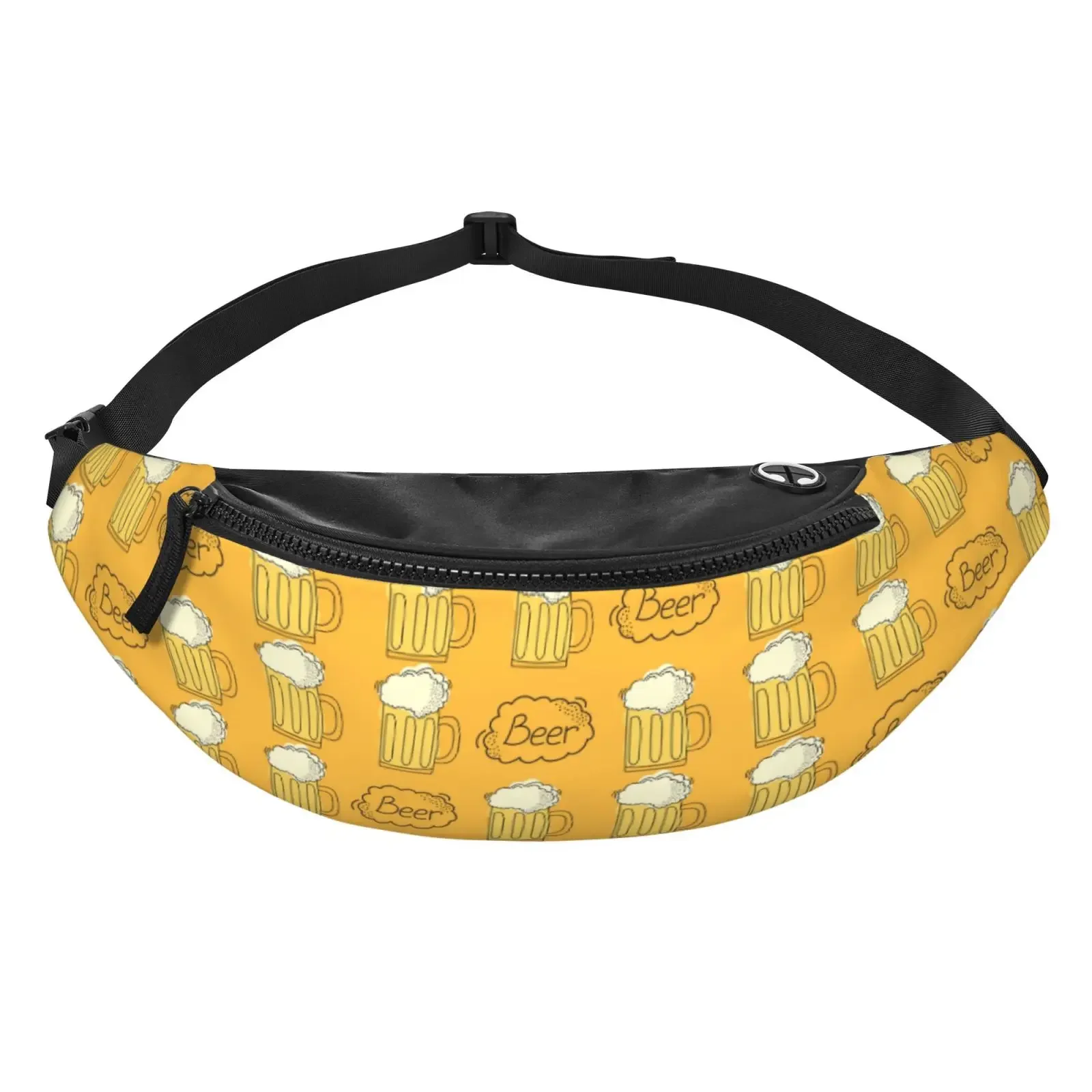 Beers Lover Waist Bag Fanny Pack School Backpack for Boy Men Women Outdoor Hiking Travel Casual  Unisex One Size