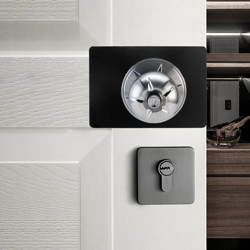 Kenop pintu pelat perbaikan kunci bundar baja tahan karat pelat perbaikan kunci bola pelat dudukan Aksesori engsel perangkat keras