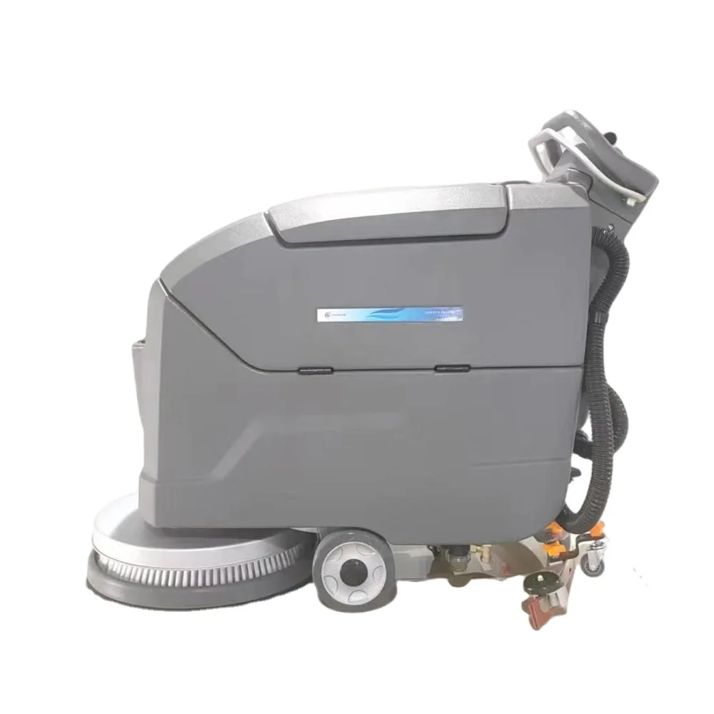 CleanHorse High Cleaning Efficiency Electric Walk Behind Hand Push Auto Self-propelled Floor Scrubber Dryer