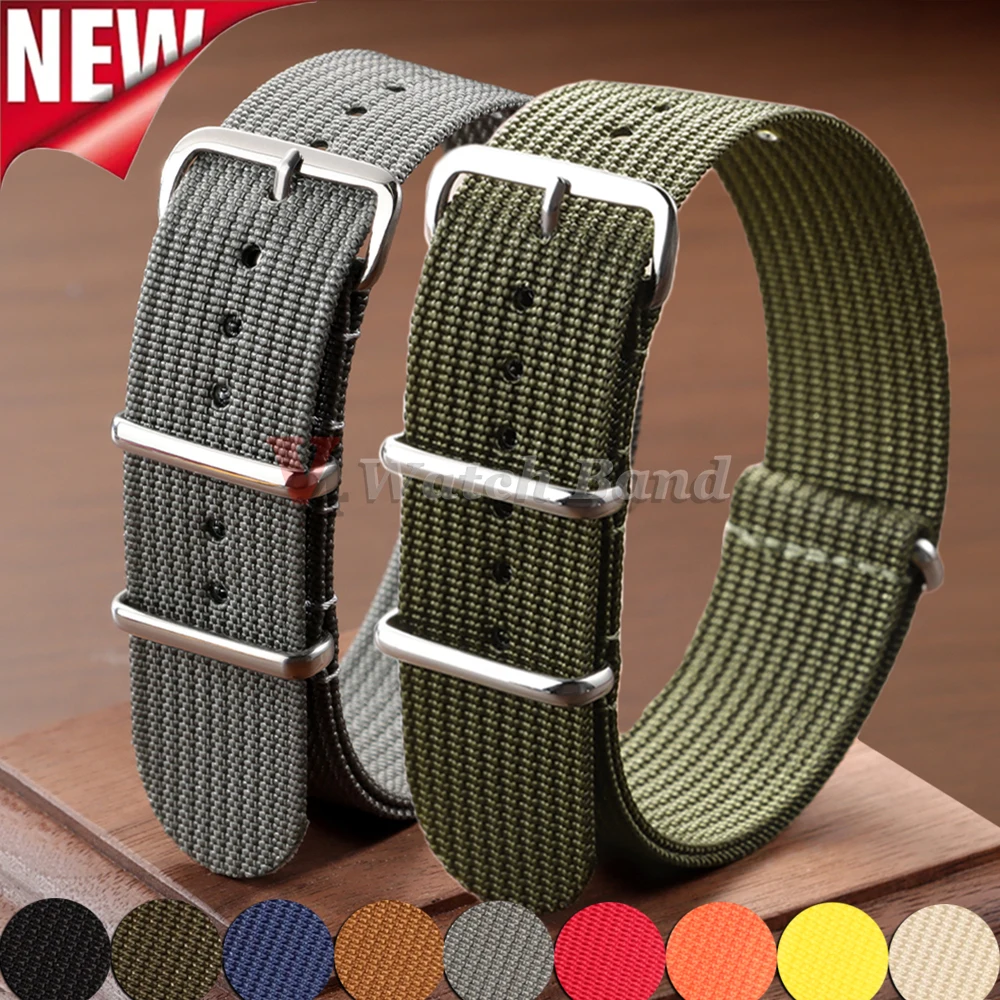 18mm 20mm 22mm Nylon Uhrenarmband für Tudor Green Military Casual Armband Ersatz für Seiko für Omega Sport Armband Gürtel
