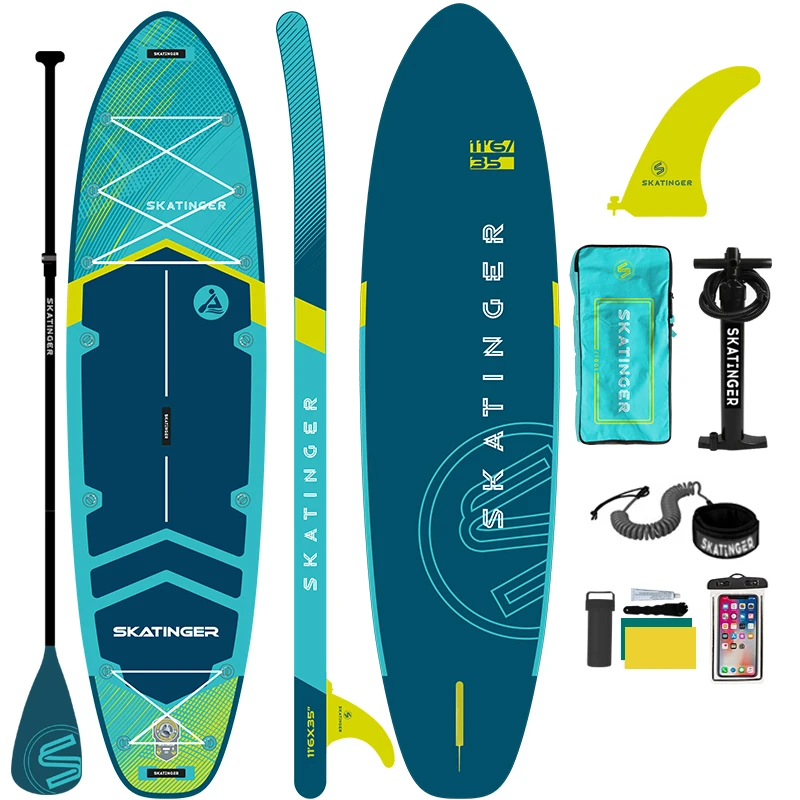 for skatinger hot selling stand up sub paddleboard Inflatable Sup Board  for Youth with fins