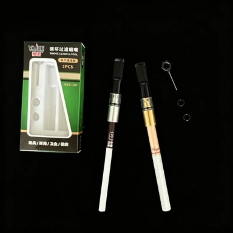 Juego completo de 2/4 filtros de humo clásicos limpiables para humo de 5.5/8mm de grosor, regalo saludable, filtración de alquitrán de alta eficiencia