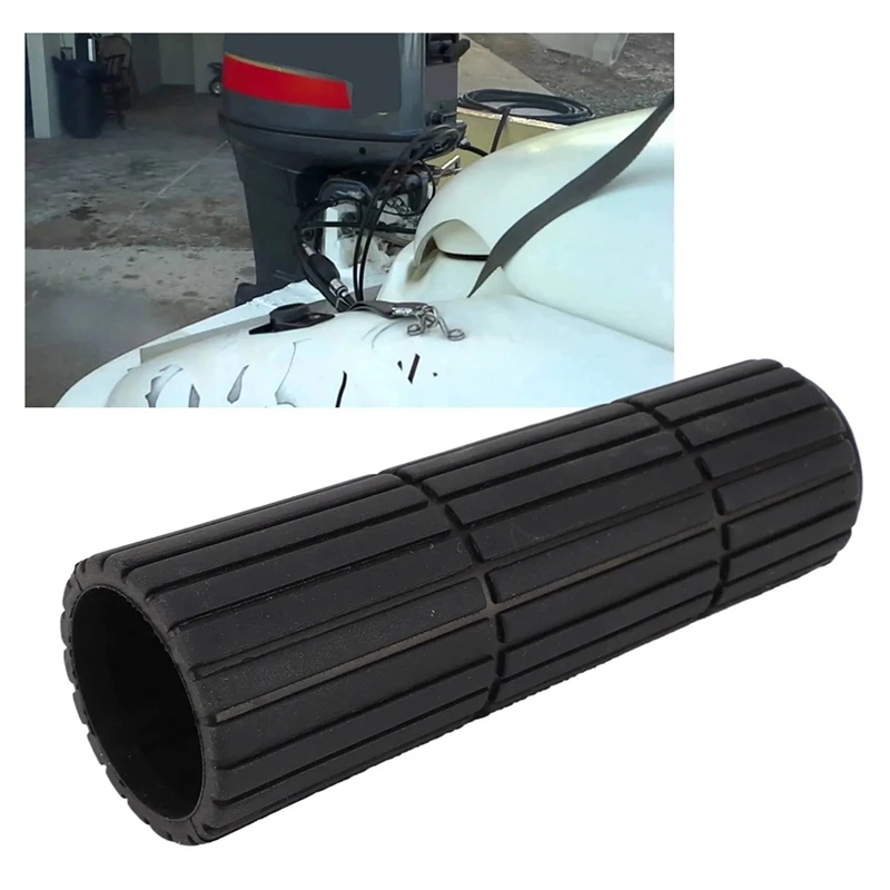 Rubber Handle 6F6-42177-A0-00 Slip Resistant Boat Motor Steering Handle Fit For Yamaha Outboard 25‑75 HP Model