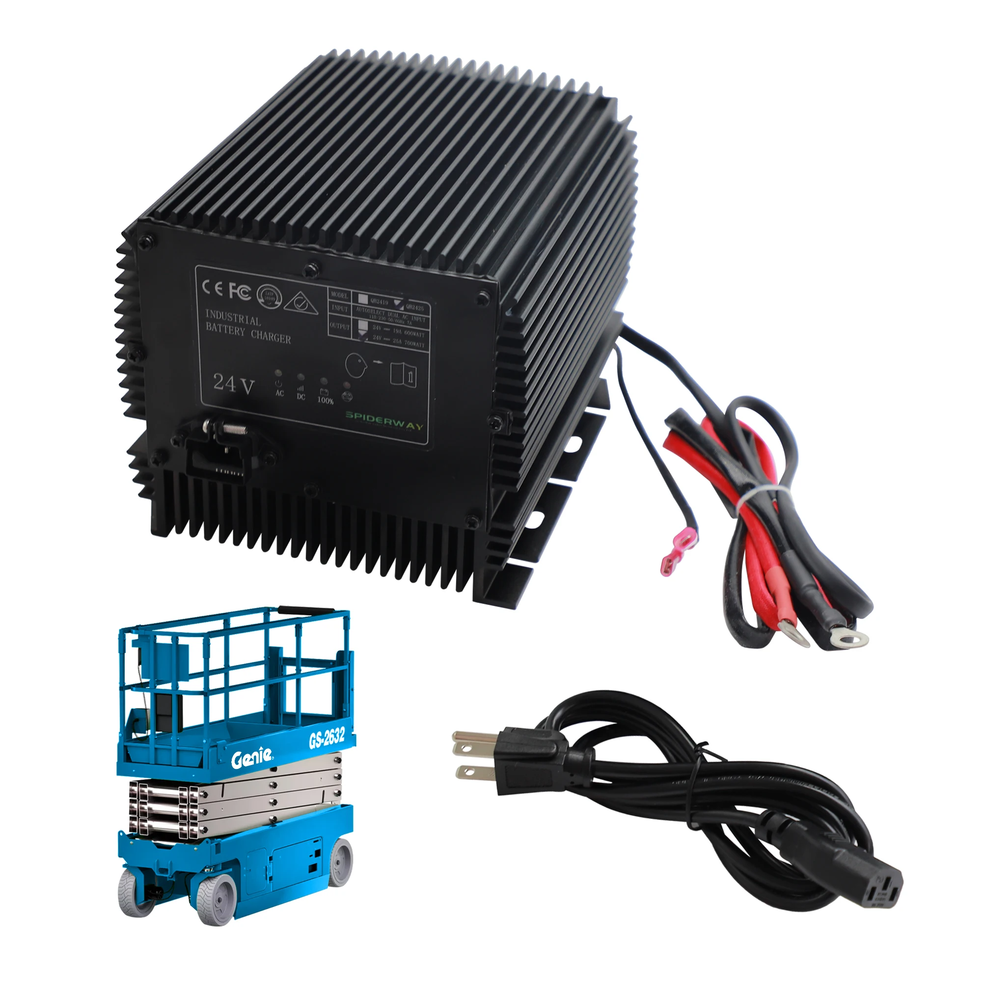24V 25A Battery Charger HB600 24B 96211 105739 161827 For JLG/Genie/Skyjack Lift