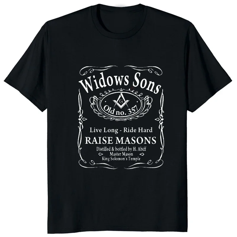 Comfort Breathe Casual Soft Harajuku Man Tshirt Fashion Streetwear Tees Scottish Rite Masonic Mason Widows Sons Printed T Shirt