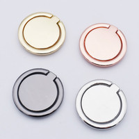 Metal Round Ring Bracket Gift Ring Buckle Mobile Phone 360 Degree Rotating Desktop Mobile Phone Holders Stands