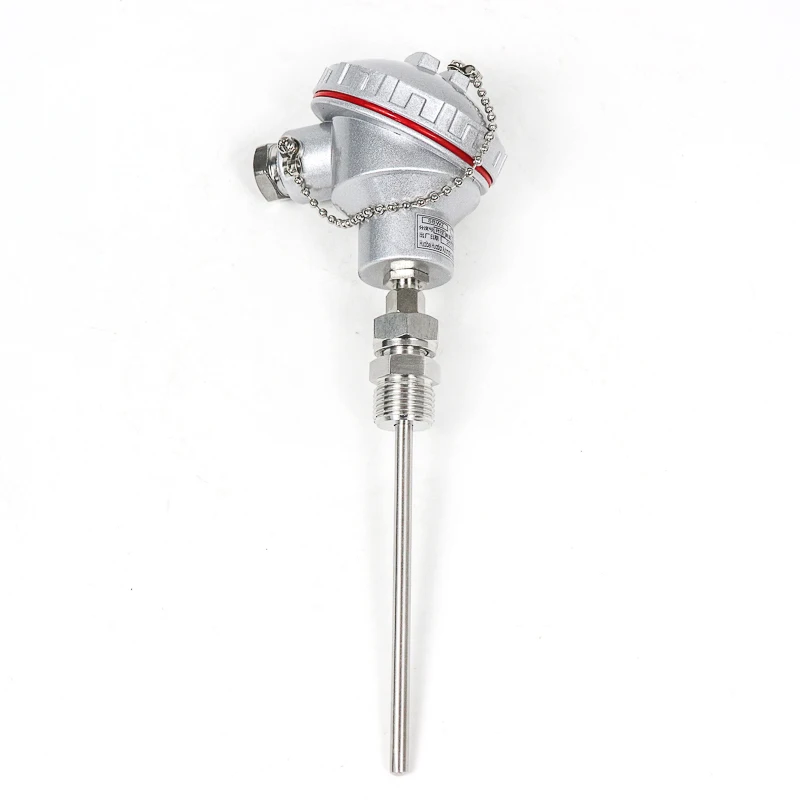 

OEM Pt100 Probe Type Thermocouple Temperature Transducer Industry 4-20ma IP67 Liquid Gas Armoured Temperature Transmitter Sensor
