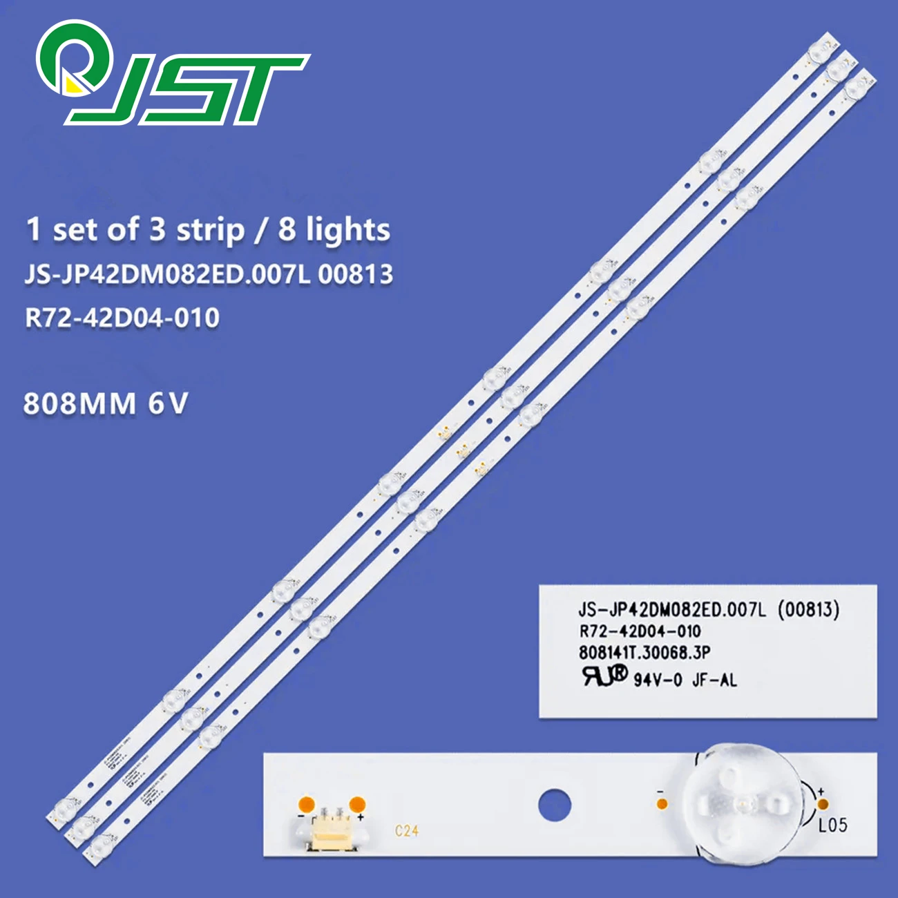 New 3pcs LED Strips for STARWIND SW-LED42BB200 SW-LED42SB300 42SB300 FUSION FLTV-43A210 JS-JP42DM082ED.007L(00813) R72-42D04-010