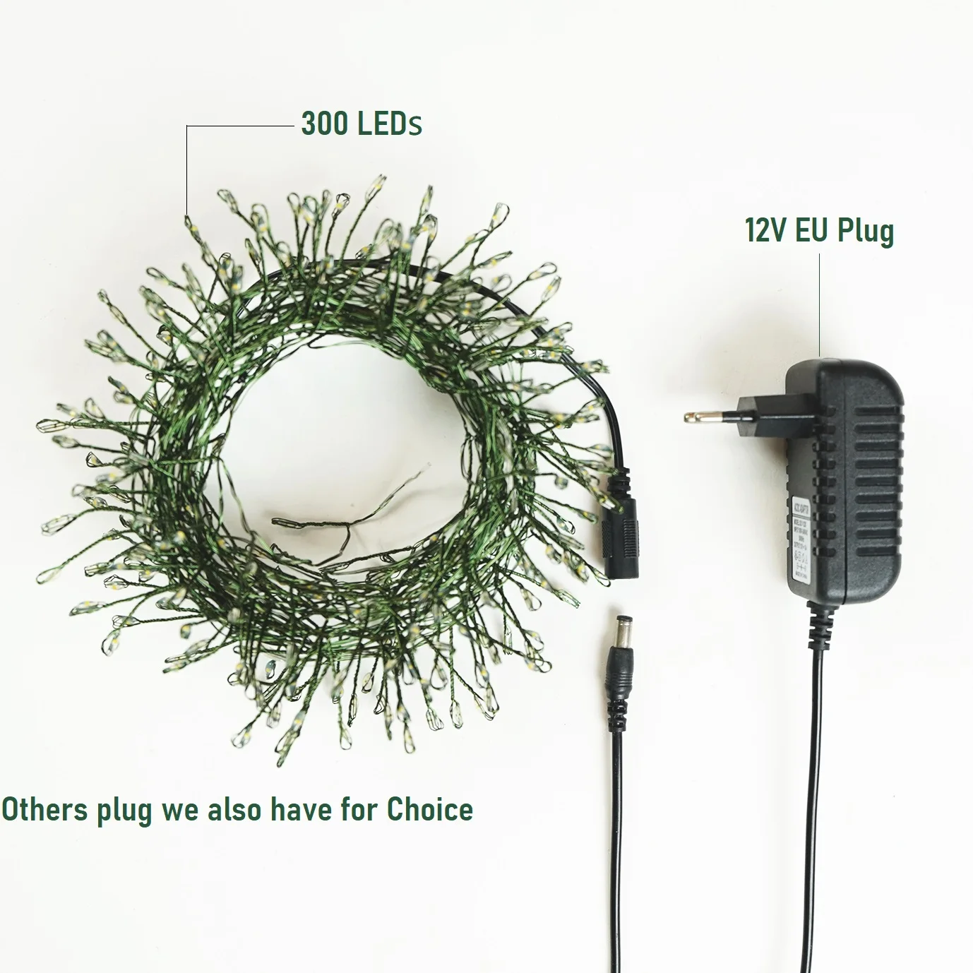 600 LED حفلة عيد ميلاد Led سلسلة أضواء حديقة العنقودية لحفل الزفاف الجنية ضوء في الهواء الطلق جارلاند لتزيين شجرة عيد الميلاد