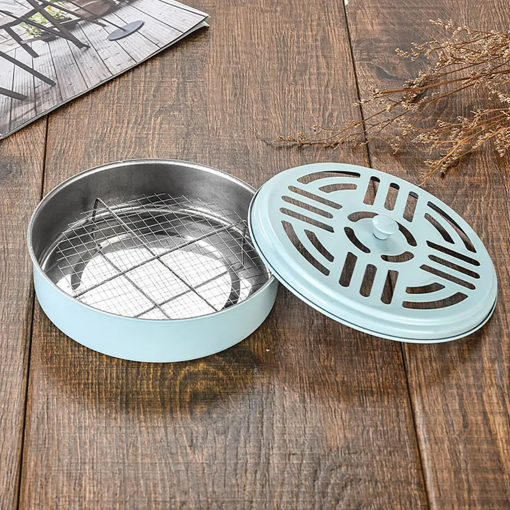 Mosquito Repellent Box Durable Mosquito Coil Disk Stable Convenient  Premium Mosquito Incense Box with Cover